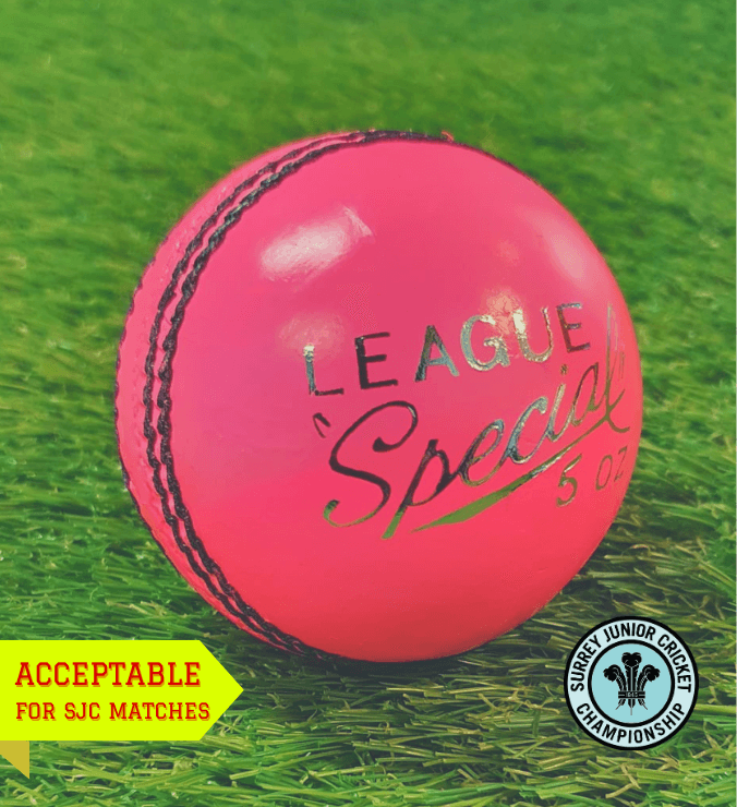 Surrey - AJ League Special Womens Cricket Ball - 5ozs (Pink)