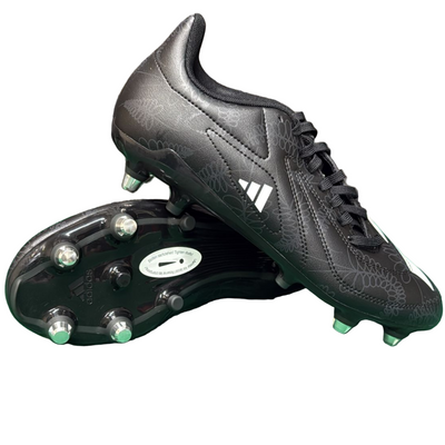 Adidas RS-15 black rugby boots clearance UK - soft ground studs