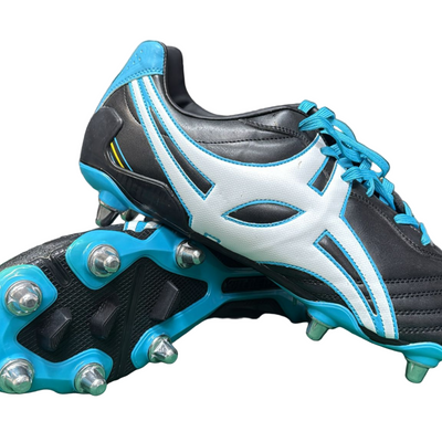 Gilbert Forwards Academy black blue rugby boots clearance UK - large sizes