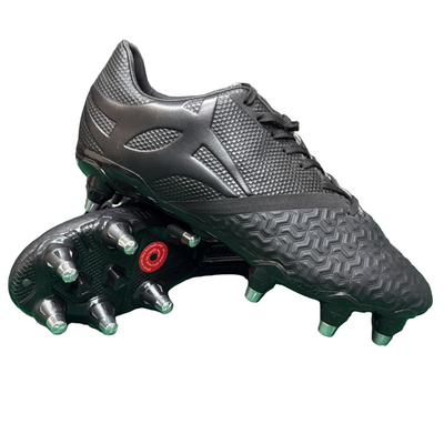 Gilbert Kaizen X2.1 black rugby boots clearance UK - 8 stud power