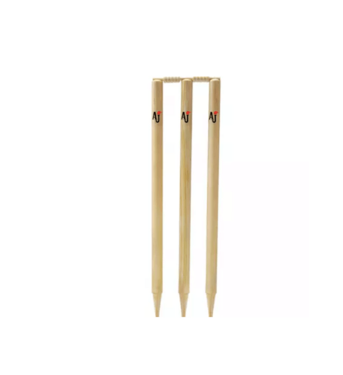 Meric Stump AJ Wooden Cricket Stumps Set – AJ Sports