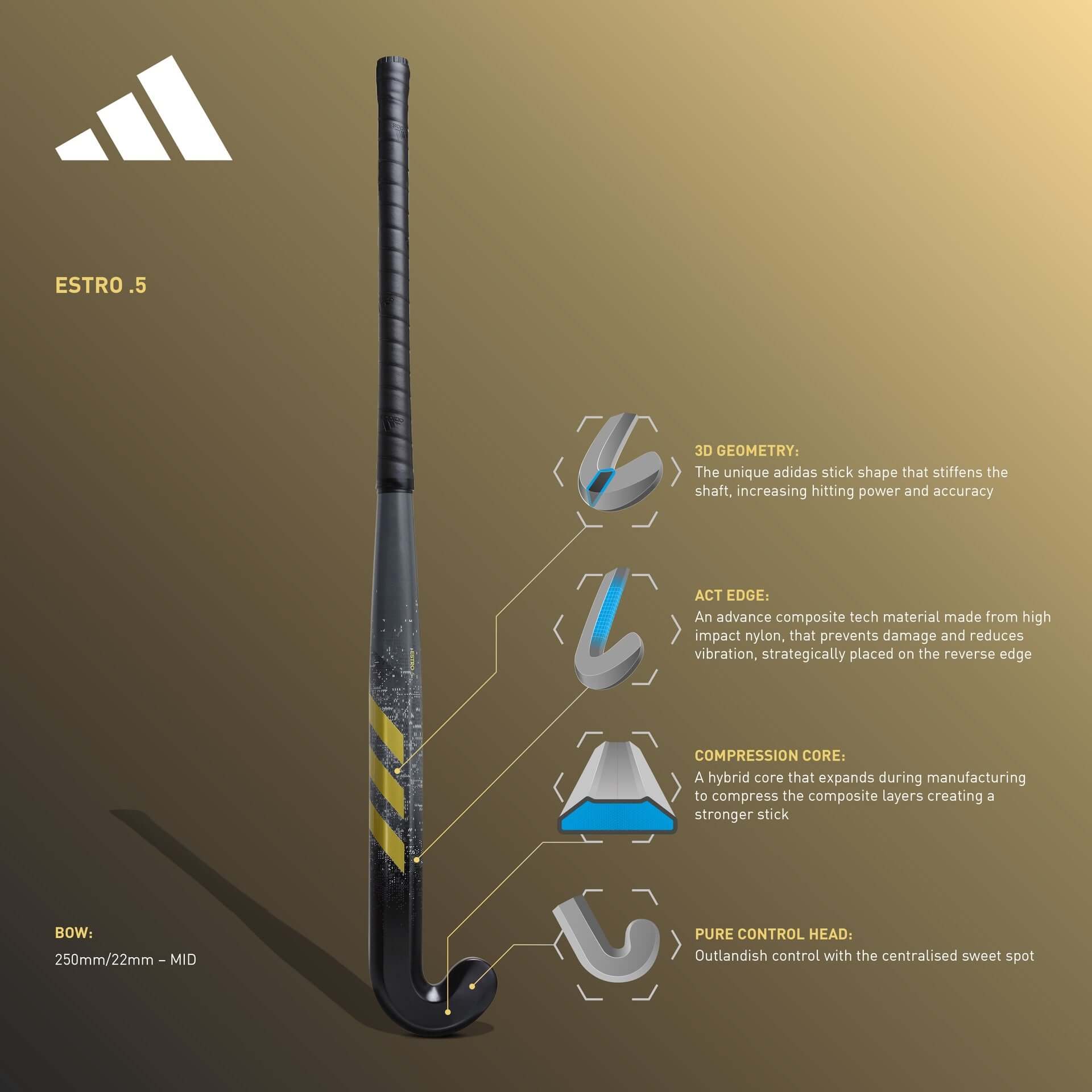 Adidas Estro .5 Hockey Stick (2023/2024)
