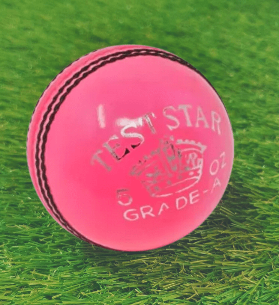 Bucks - AJ Test Star Womens Cricket Ball - 5ozs (Pink)